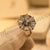 Stylish Glass Zircon Silver Crystal Ring for Girls/Women - Meerzah
