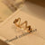 Beautiful Fancy Zarkoon Golden Adjustable Ring for Girls/Women