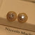 Stylish Elegant Gold Coated Round Crystal Earrings For Girls/Women