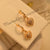 Stylish Heart Fancy Golden Design Crystal Earings for Girls/Women - Meerzah