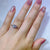 Sateur Diamond Cut Stone Silver Plated Ring for Girls/Women - Meerzah