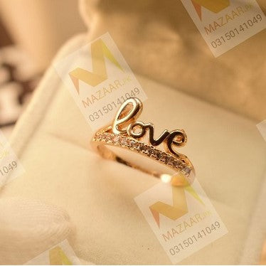 Beautiful Love Crystal Ring for Girls/Women - Meerzah