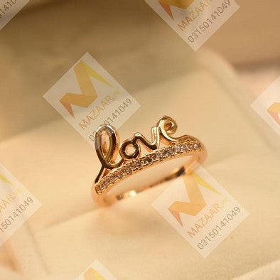 Beautiful Love Crystal Ring for Girls/Women - Meerzah