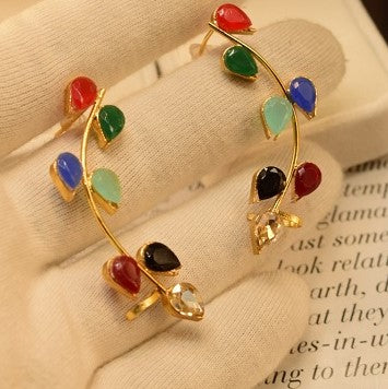 Fancy Multi Stones Earings for Girls/Women - Meerzah