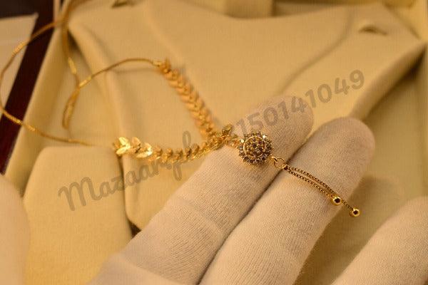 18K Chain Micro Gold Plated Pendant for Girls/Women - Meerzah