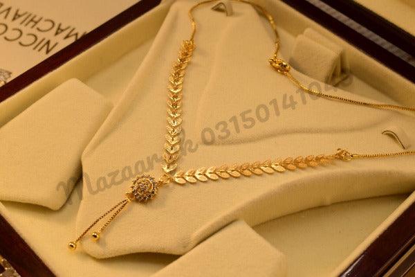 18K Chain Micro Gold Plated Pendant for Girls/Women - Meerzah