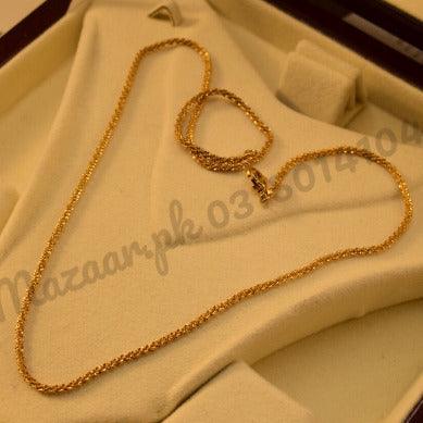 18K Chain Mala Micro Gold Plated Pendant for Girls/Women - Meerzah