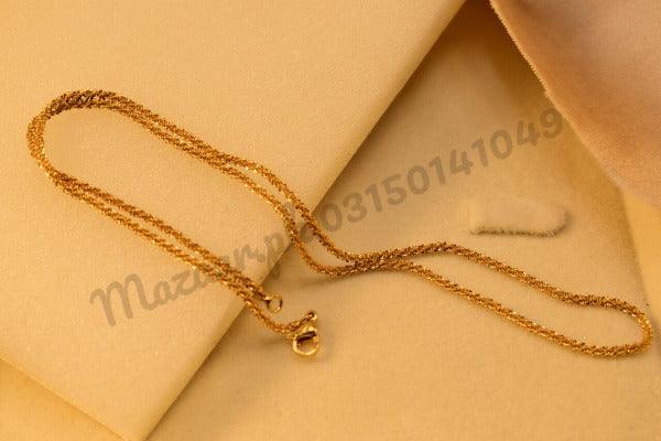 18K Chain Mala Micro Gold Plated Pendant for Girls/Women - Meerzah