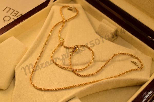 18K Chain Mala Micro Gold Plated Pendant for Girls/Women - Meerzah