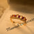 Elegant Golden Multi Zircon Crystal Ring for Girls/Women - Meerzah