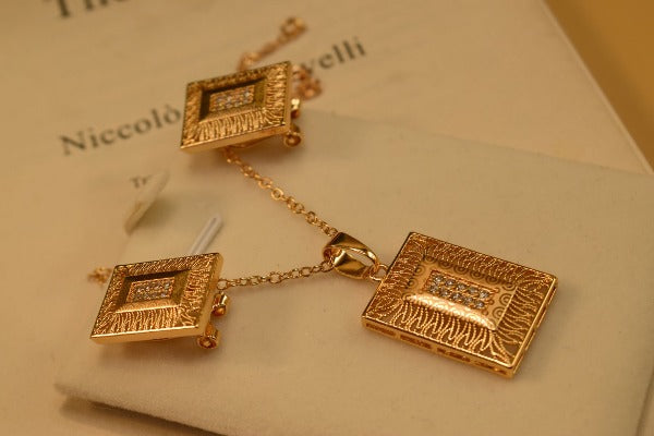 Stylish Design Golden Necklace set for Girls/Women