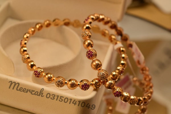 Fancy Karay Gold Design Bangles Set for Girls/Women