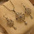 Elegant Leaf Silver Stone Crystal Necklace Sets for Girls/Women - Meerzah