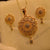Stylish Design Flower Fancy Golden Crystal Necklace Sets for Girls/Women - Meerzah