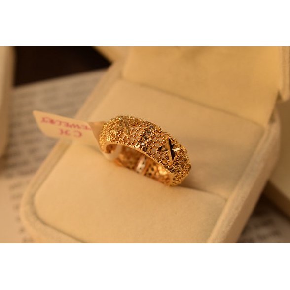 Antique Gold Plated zircon Ring for Girls/Women - Meerzah