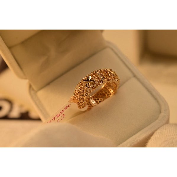 Antique Gold Plated zircon Ring for Girls/Women - Meerzah