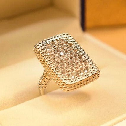 Beautiful Silver Plated zircon Ring for Girls/Women - Meerzah