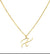 Gold Plated Letter Capital Alphabet Pendant Necklaces For Girls/Women